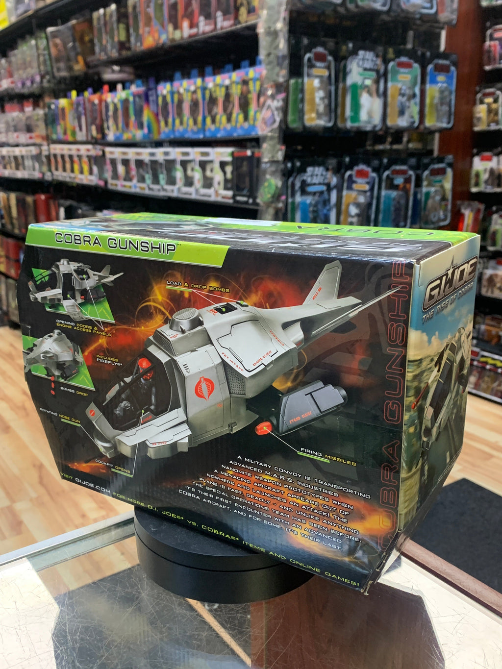 Cobra Gunship with Firefly (GI Joe Rise of Cobra, Hasbro) SEALED product image 3, provided for visual reference and product
