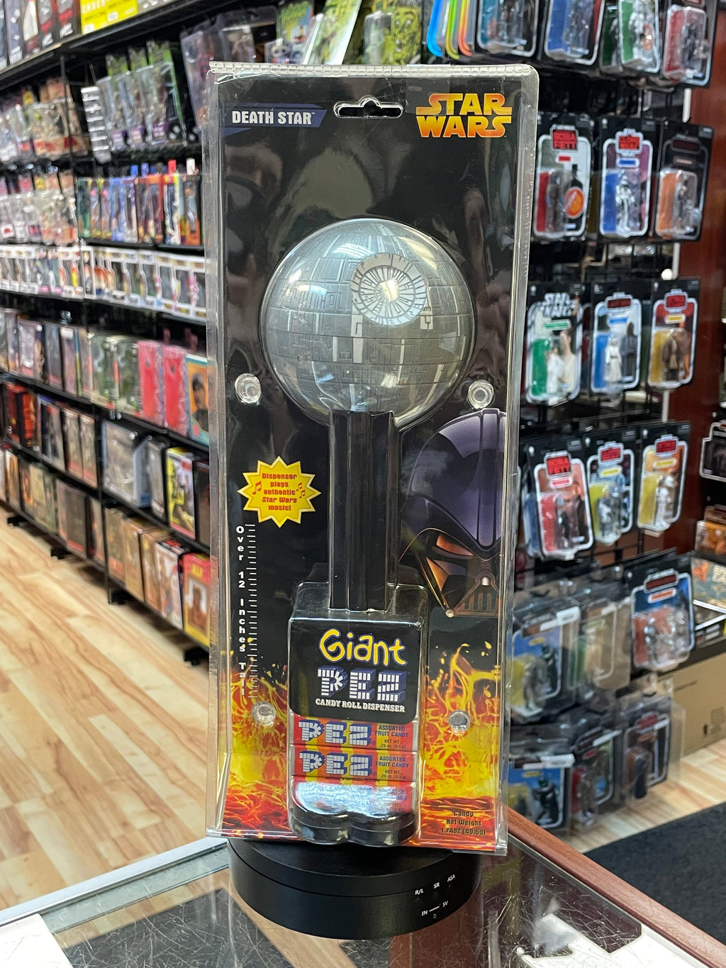 Giant Pez Death Star 12”(Star Wars, Candy Dispenser) OPEN BOX product image 1, provided for visual reference and product