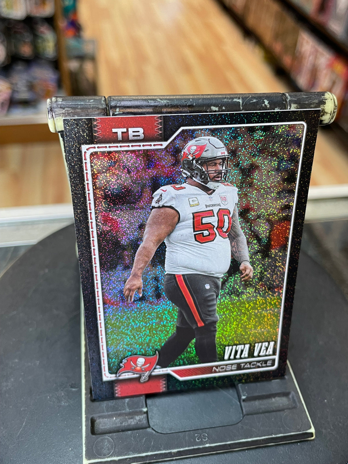 Vita Vea-Black Holo Foil 02/10- (Topps, NFL Flagship 2026) product image 4, provided for visual reference and product detail