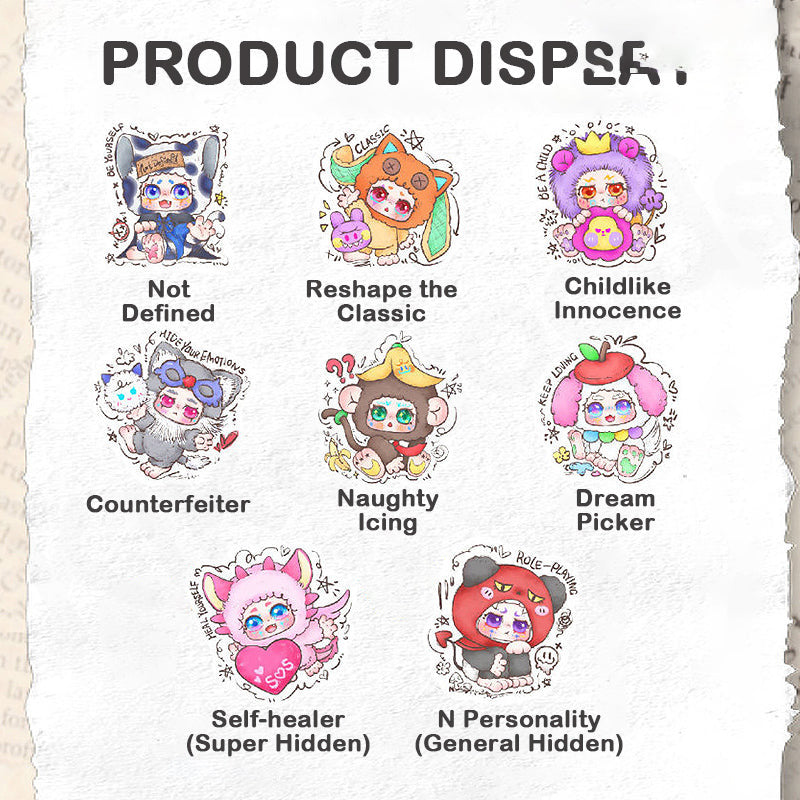Regain Myself 7" Plush (Kimmon, Blind Box Ten Toys) SEALED product image 4, provided for visual reference and product detail
