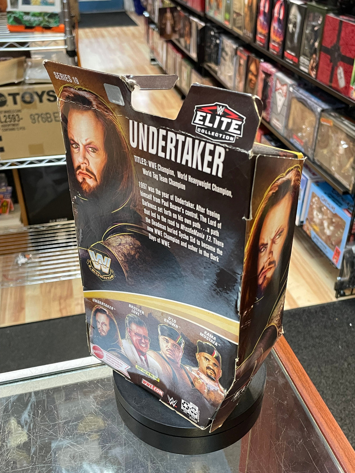Undertaker S19 (WWE Elite Legends, Mattel) SEALED product image 4, provided for visual reference and product detail review