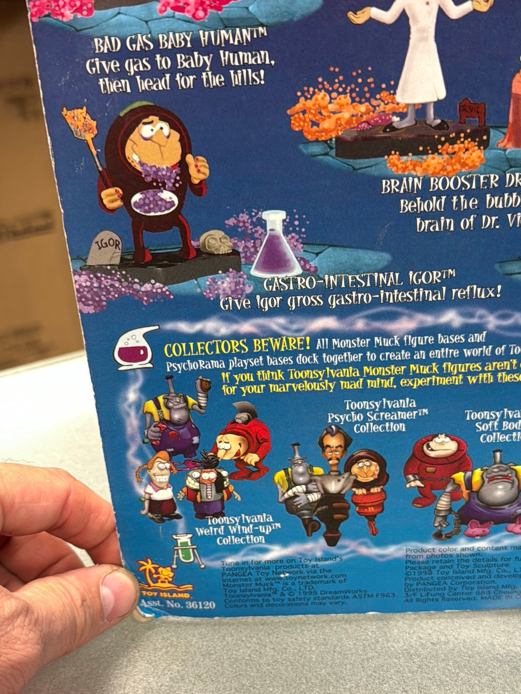 Spinal Tap Phil (Vintage Toonsylvania, Toy Island) SEALED product image 19, provided for visual reference and product detail