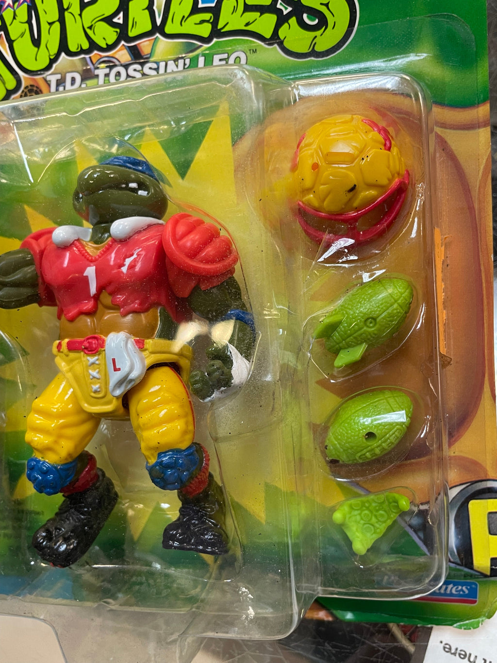 TD Tossin Leo (Vintage TMNT Ninja Turtles, Playmates) SEALED product image 15, provided for visual reference and product