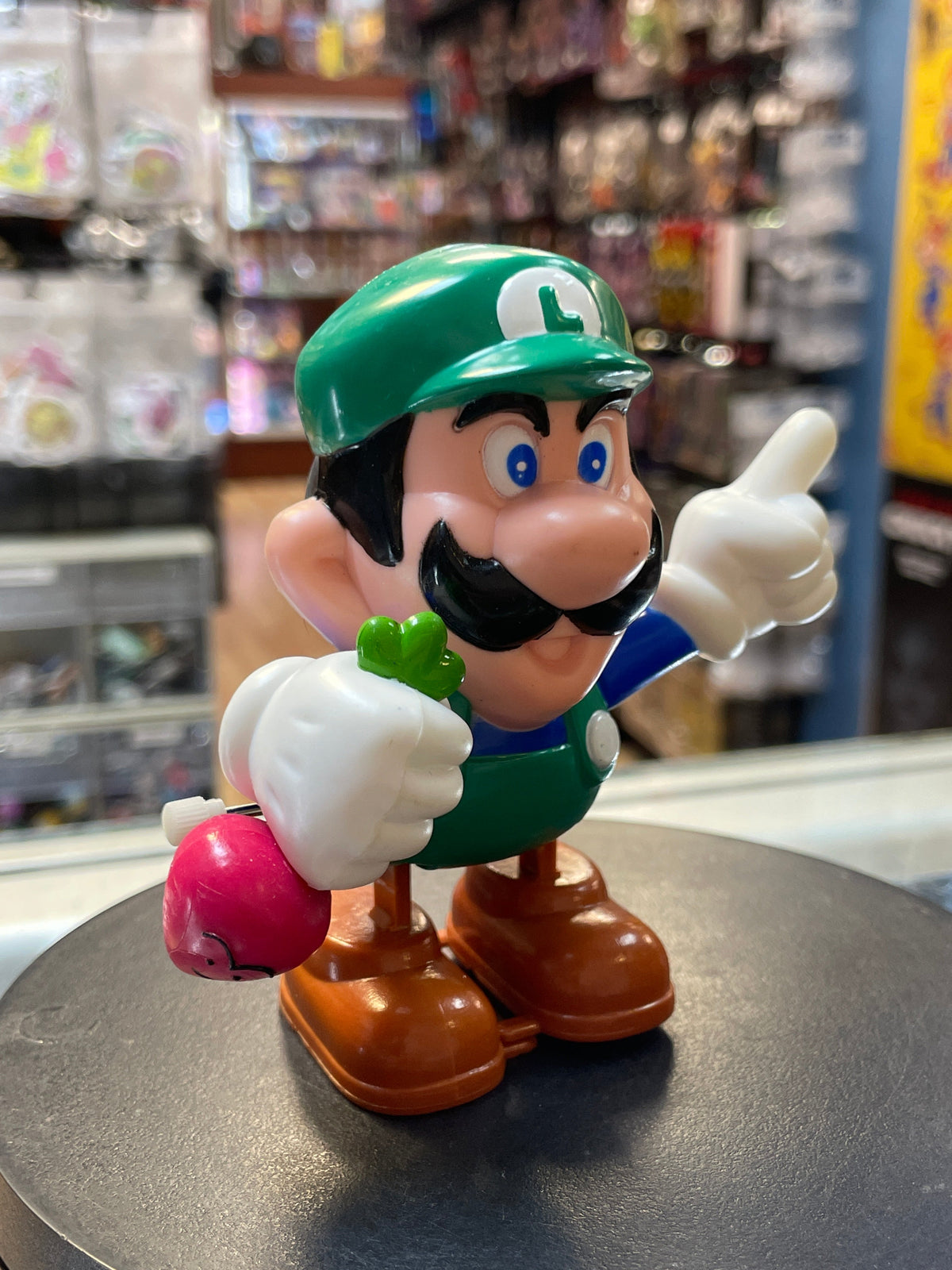 Luigi Wind Up (Vintage Super Mario Brothers, Nasta) WORKING product image 1, provided for visual reference and product