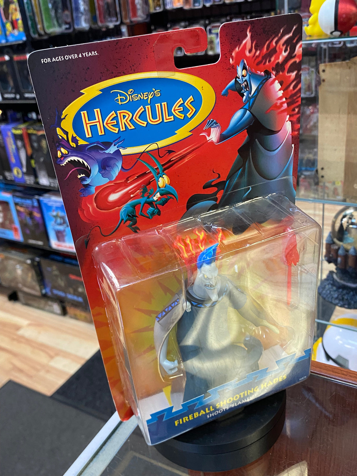 Fireball Shooting Hades (Vintage Disney Hercules, Mattel) SEALED product image 7, provided for visual reference and product