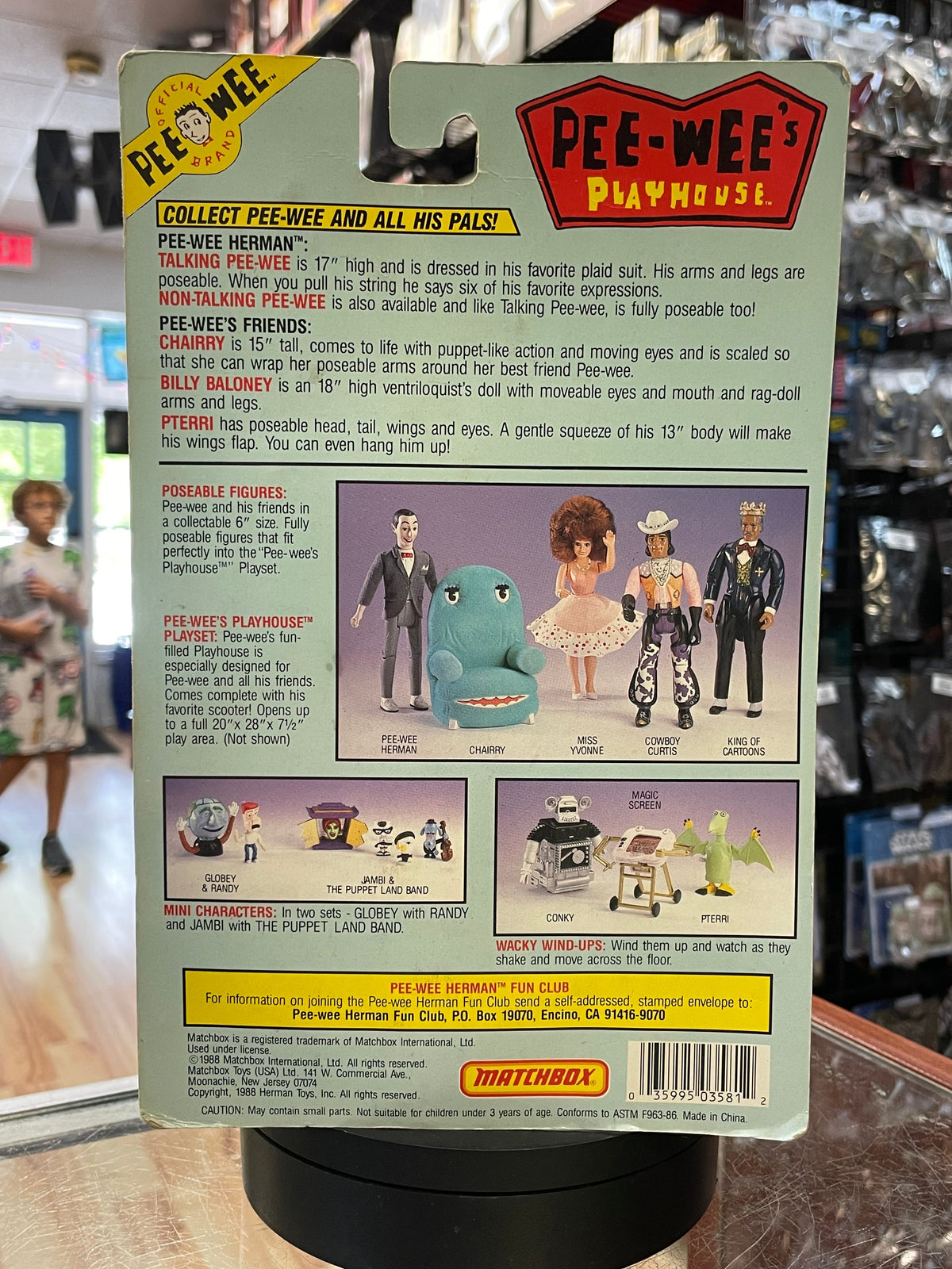Randy & Globey (Vintage Pee-Wee’s Playhouse, Matchbox) product image 2, provided for visual reference and product detail