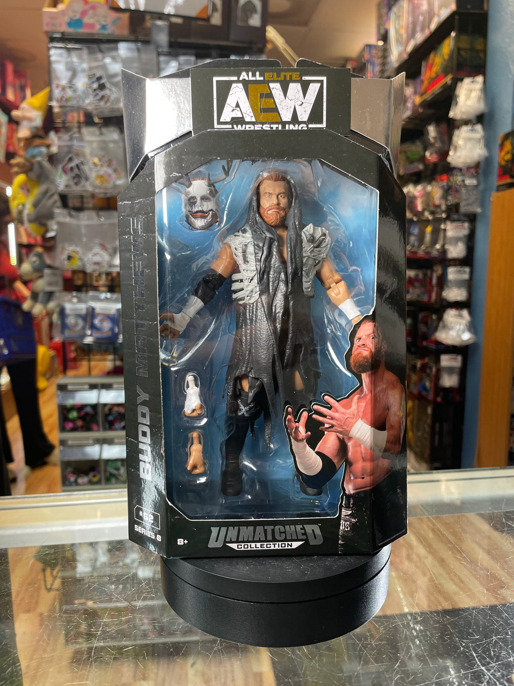 Buddy Matthews Unmatched #62 (AEW Unmatched Collection, Jazwares) SEALED product image 1, provided for visual reference and