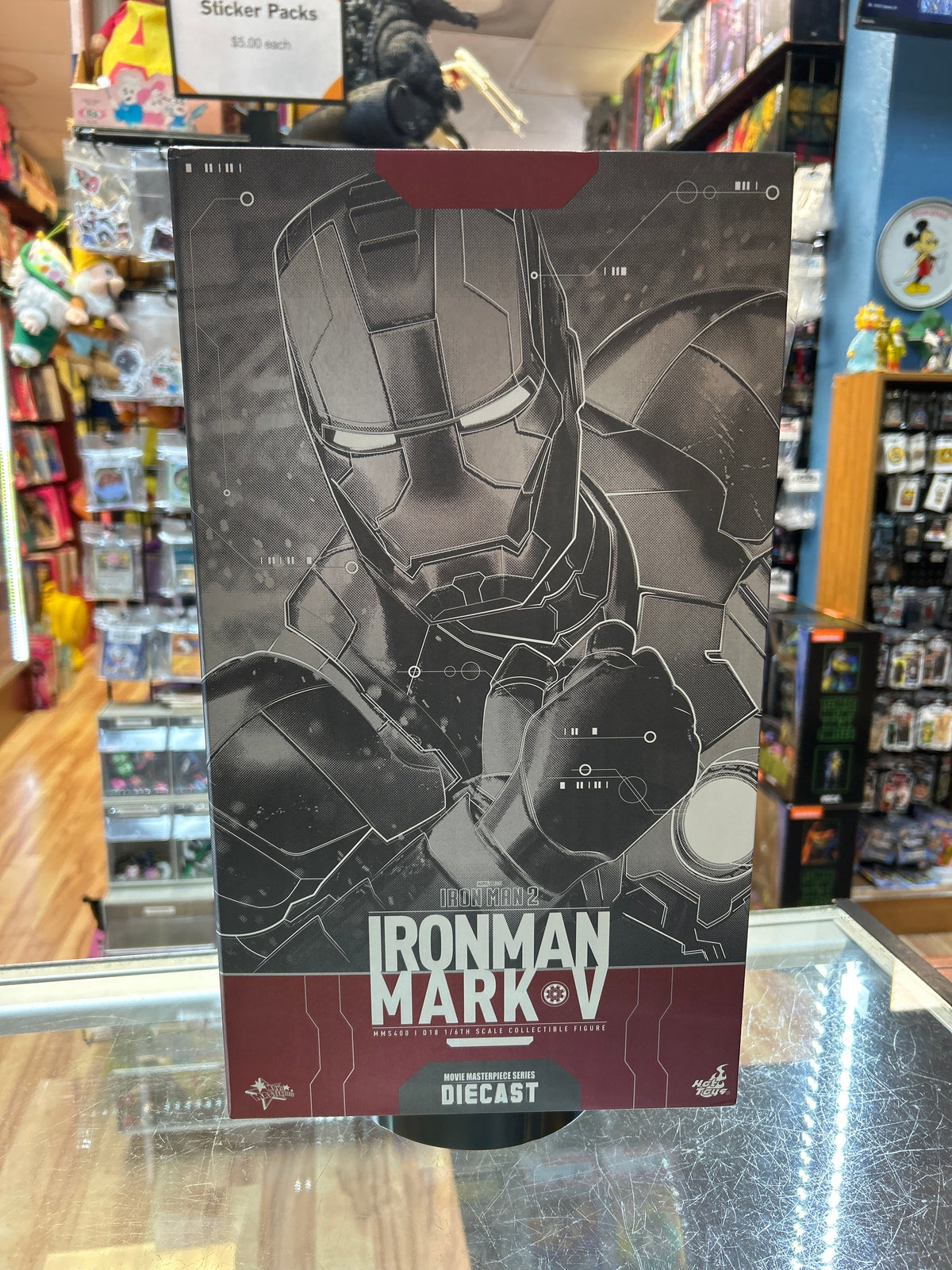 Iron Man Mark V #MMS400 (Hot Toys, Marvel) **COMPLETE** product image 7, provided for visual reference and product detail