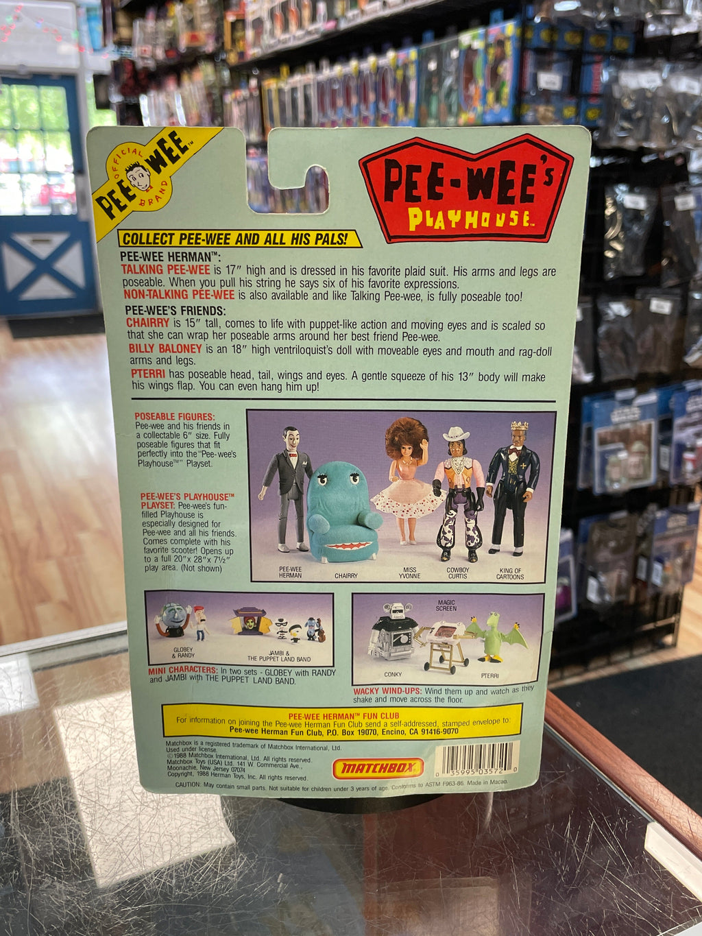 Pterri (Vintage Pee-Wee’s Playhouse, Matchbox) product image 2, provided for visual reference and product detail review