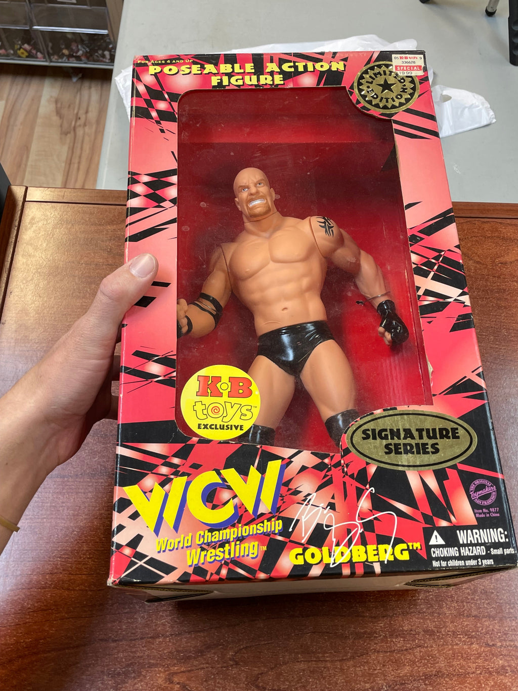 Bill Goldberg 12" Posable Figure (Vintage WCW WWF, OSFTM) Open Box product image 5, provided for visual reference and