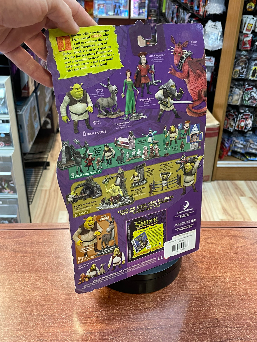 Lord Farquaad with Attachable Legs (Vintage Shrek, McFarlane Toys) **SEALED** product image 5, provided for visual reference