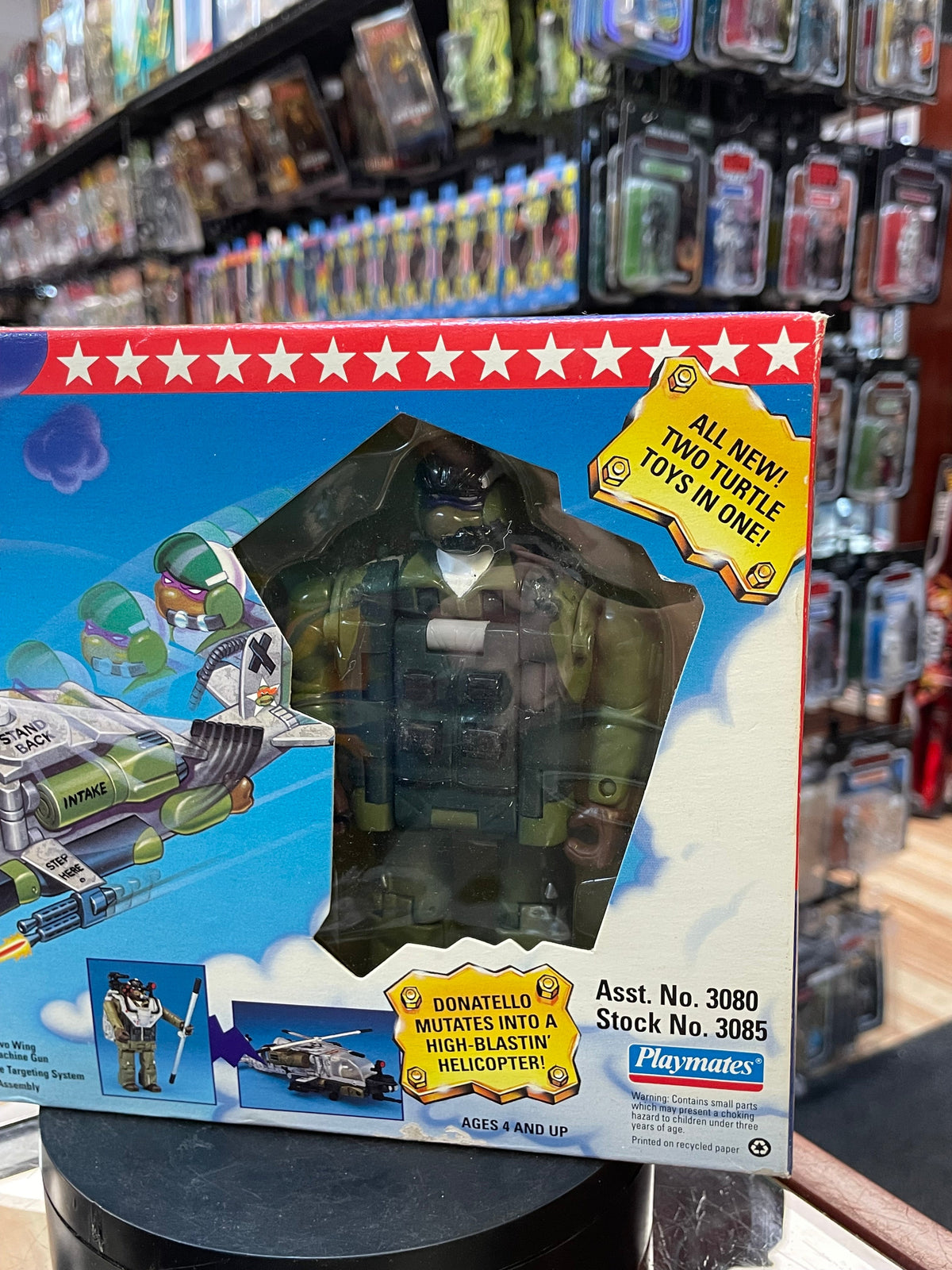 Air Force Mutation Donatello (Vintage Teenage Ninja Turtles Mighty Mutations, TMNT Playmates) SEALED product image 2,