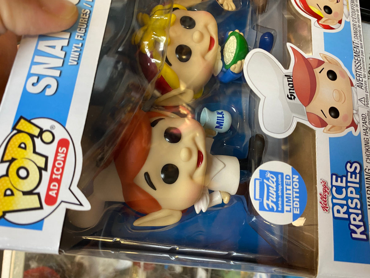Snap Crack Pop Rice Krispies 3 Pack (Funko Pop, Ad Icons) EXCLUSIVE product image 4, provided for visual reference and