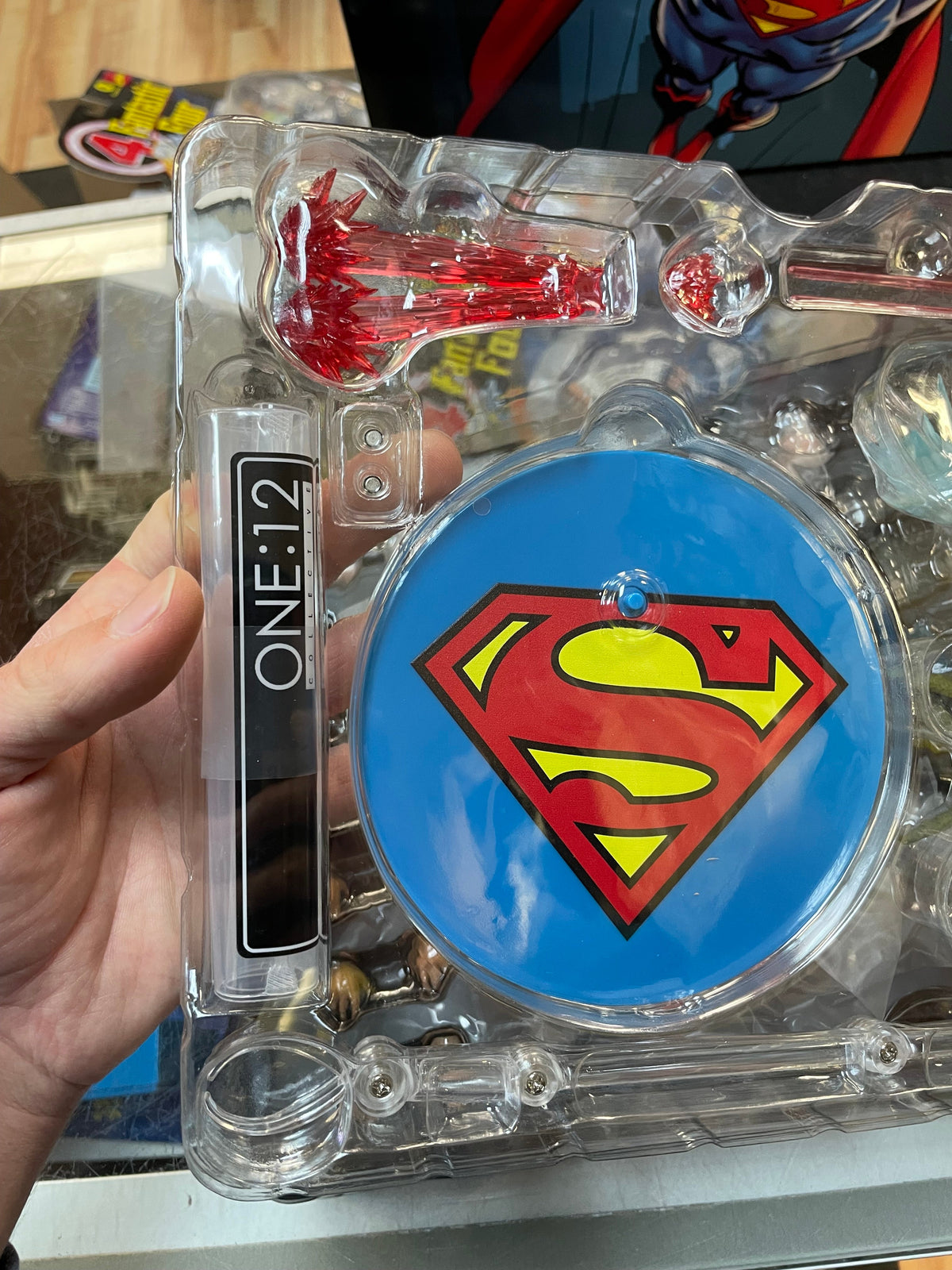 Man of Steel Superman (Mezco One:12, DC Comics) **COMPLETE** product image 10, provided for visual reference and product