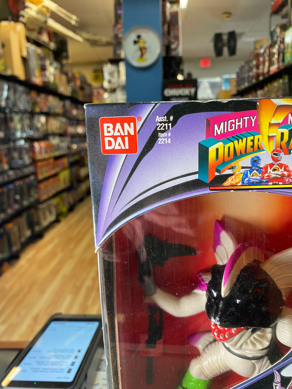Pirantis Head 8" Evil Space Aliens (Vintage MMPR Power Rangers, Bandai) SEALED product image 2, provided for visual