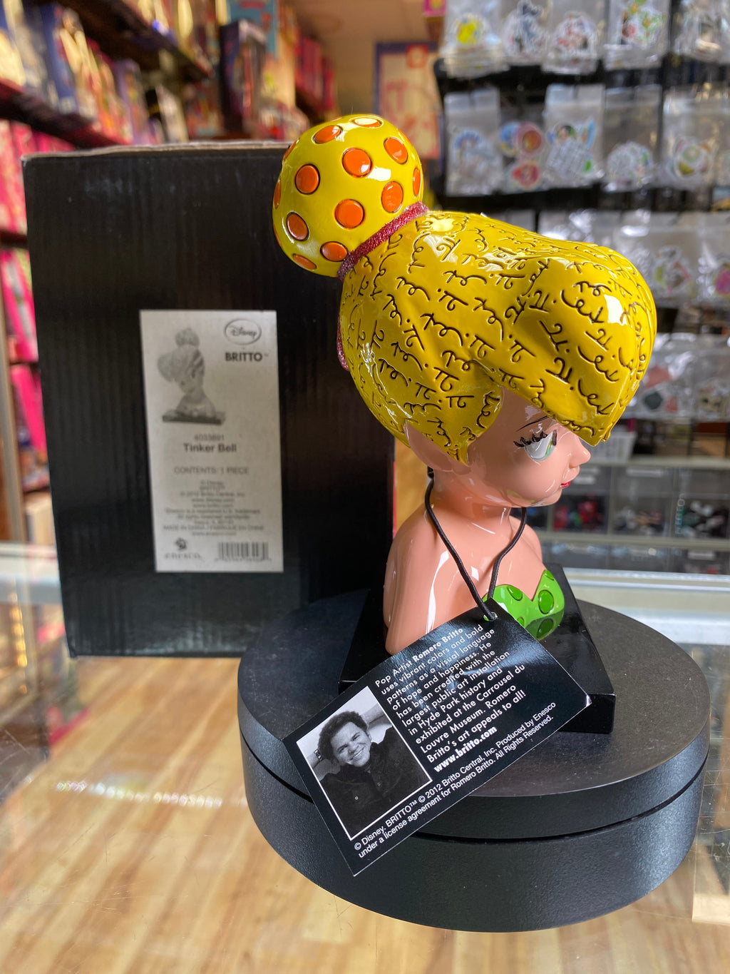 Tinkerbell Bust 4033891 (Disney Enesco, Britto) NEW OPEN product image 2, provided for visual reference and product detail