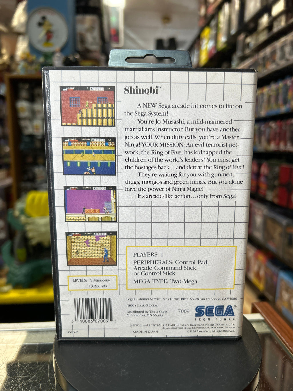 Shinobi 0842 (SEGA Master System SMS, Video Games) **COMPLETE** product image 7, provided for visual reference and product