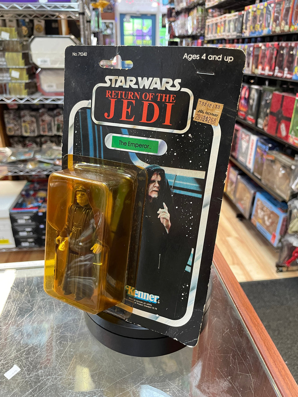 The Emperor ROTJ 9510 (Vintage Star Wars, Kenner) **SEALED** product image 4, provided for visual reference and product