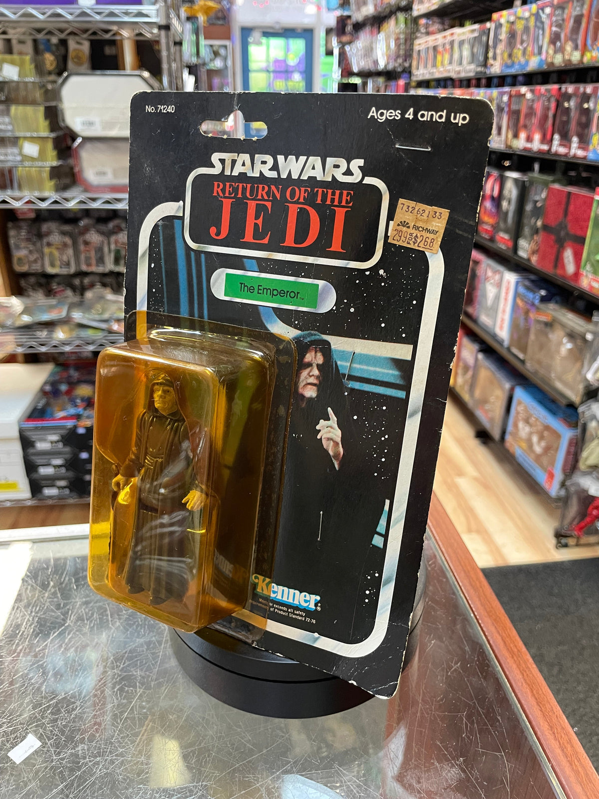 The Emperor ROTJ 9510 (Vintage Star Wars, Kenner) **SEALED** product image 4, provided for visual reference and product