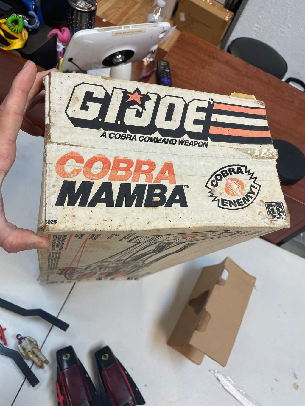 Mamba with Box (Vintage GI Joe, Hasbro) **COMPLETE** product image 64, provided for visual reference and product detail