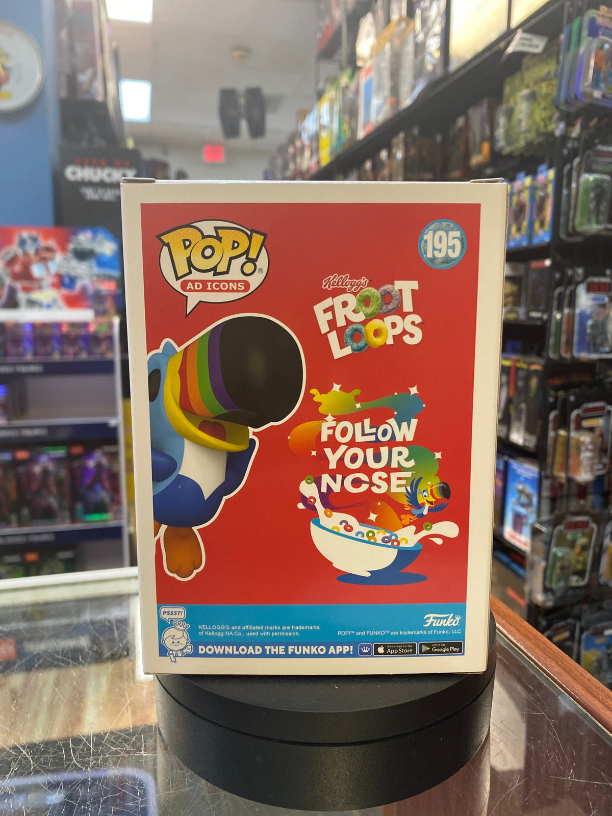 Toucan Sam #195 (Funko Pop, Froot Loops) product image 3, provided for visual reference and product detail review