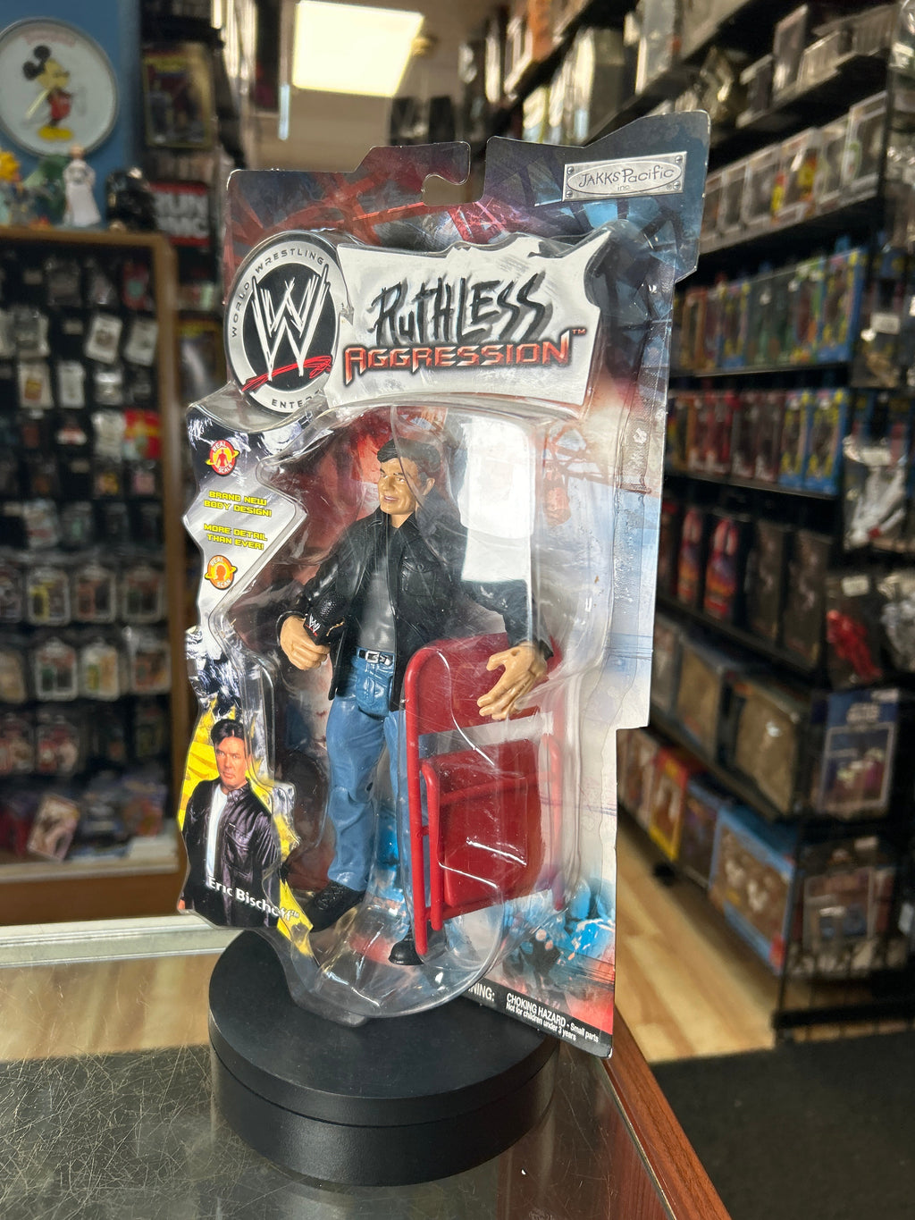 Eric Bischoff -Ruthless Aggression- (Vintage WWE, Jakks) **SEALED** product image 6, provided for visual reference and