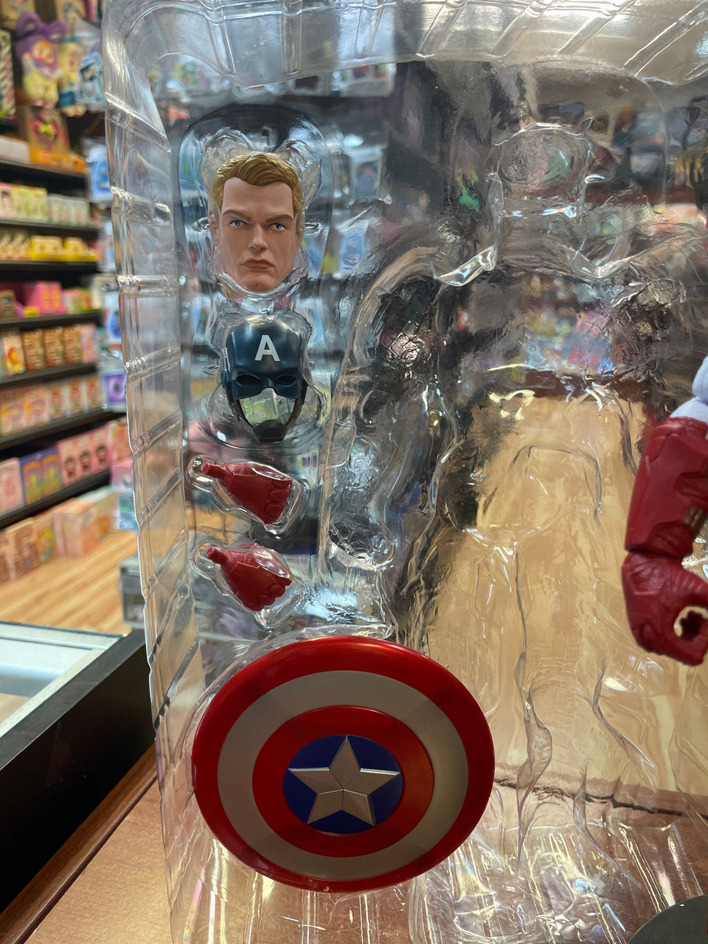Captain America -Deluxe 12"- (Marvel Legends, Hasbro) **COMPLETE** product image 2, provided for visual reference and