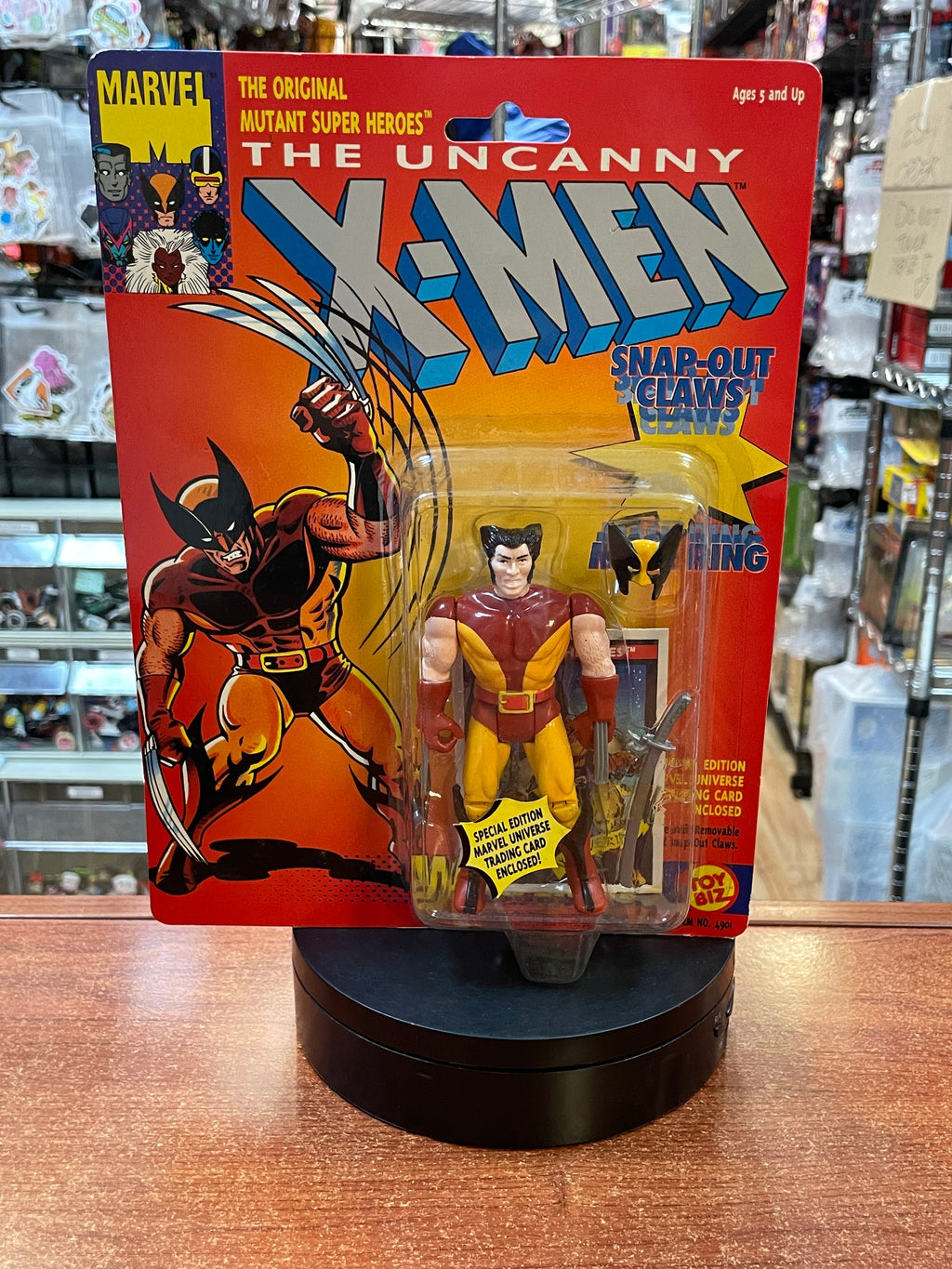Brown Suit Wolverine (Vintage Marvel, X-Men, Toy Biz) SEALED product image 1, provided for visual reference and product
