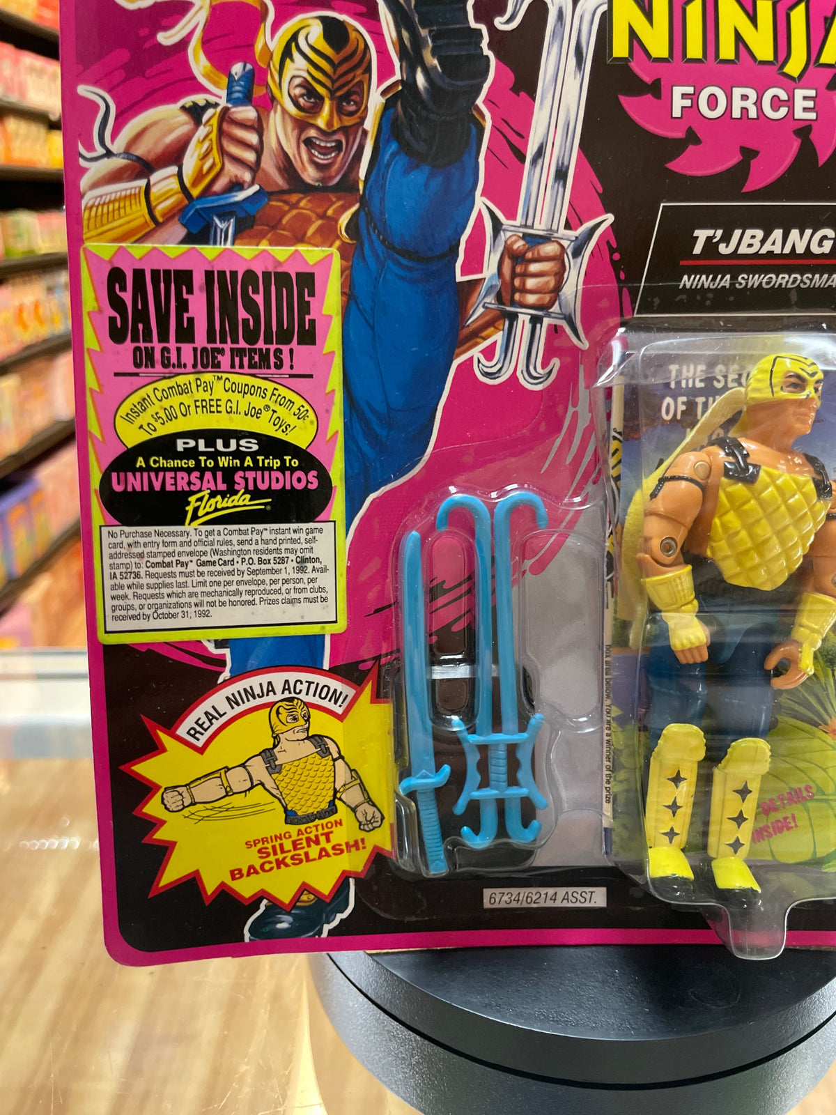 T’JBang Ninja Force (Vintage GI Joe, Hasbro) Sealed product image 3, provided for visual reference and product detail review
