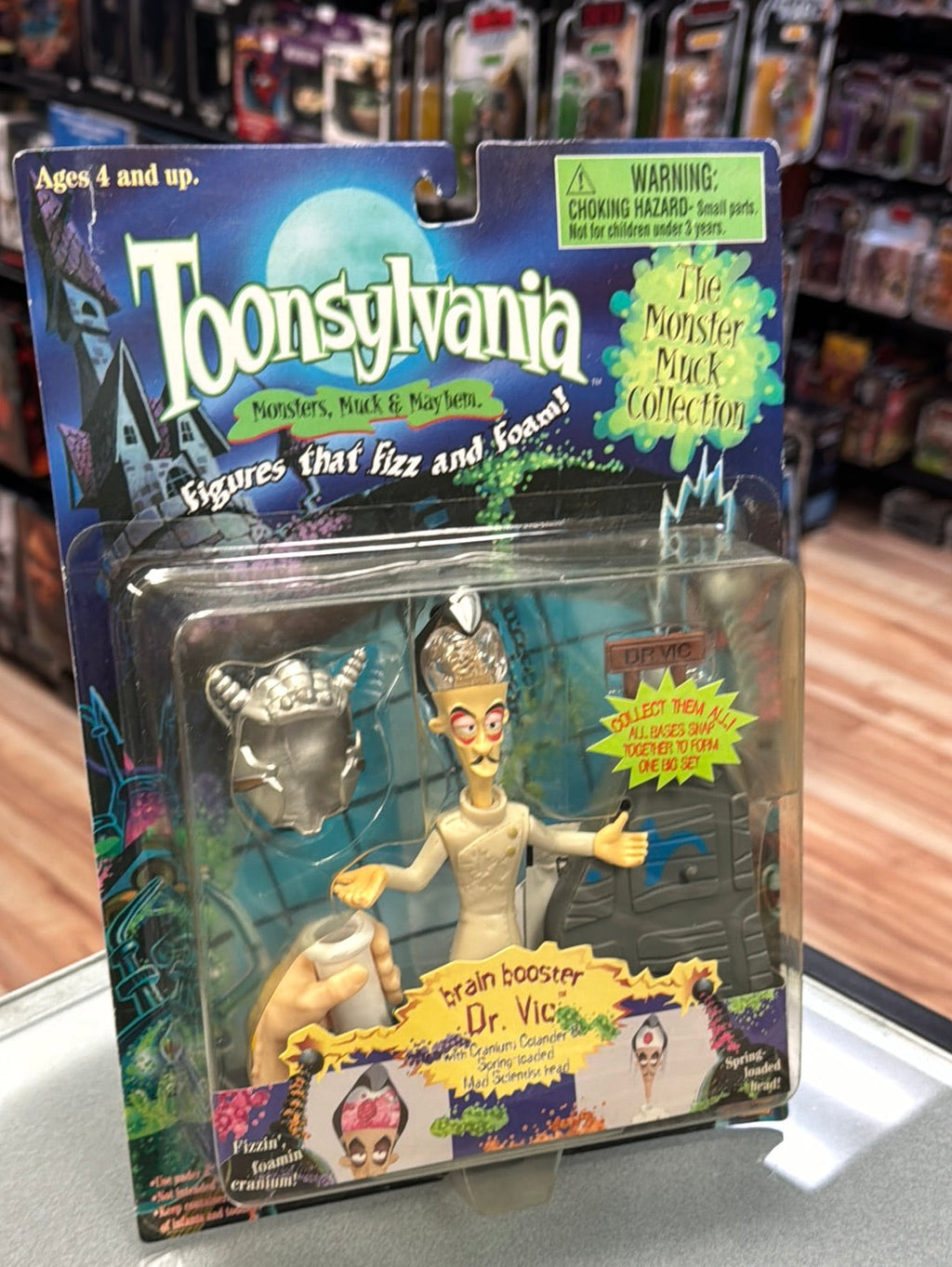 Brain Booster Dr Vic (Vintage Toonsylvania, Toy Island) SEALED product image 6, provided for visual reference and product