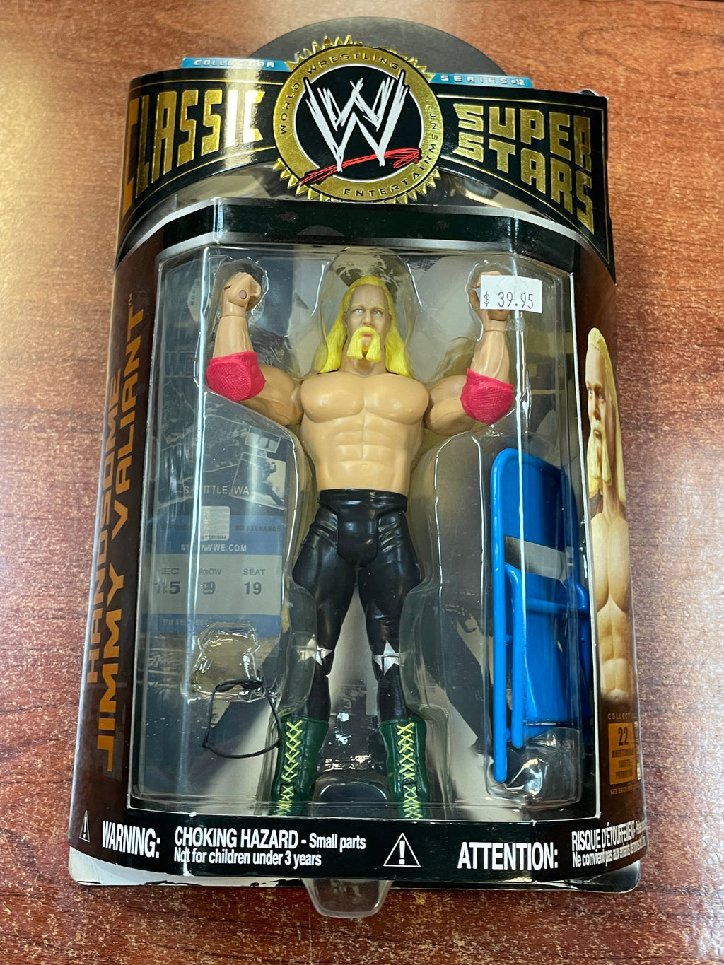 Handsome Jimmy Valiant (WWF Classic Superstars, Jakks) **SEALED** product image 2, provided for visual reference and product