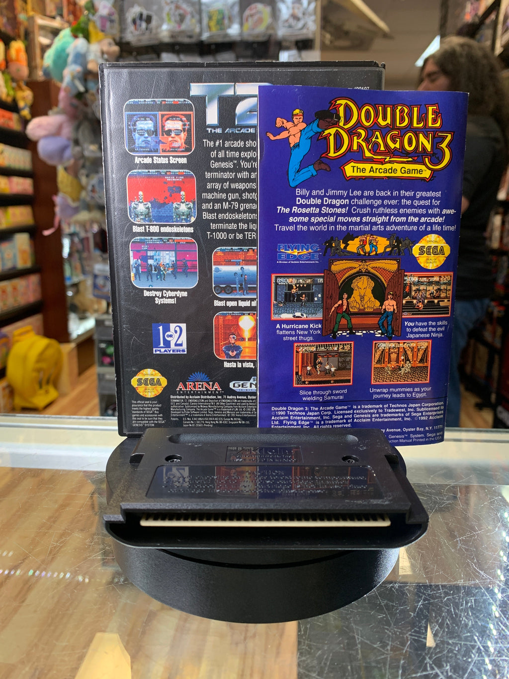 Terminator 2: The Arcade Game (Sega Genesis, Vintage Video Games) COMPLETE product image 2, provided for visual reference