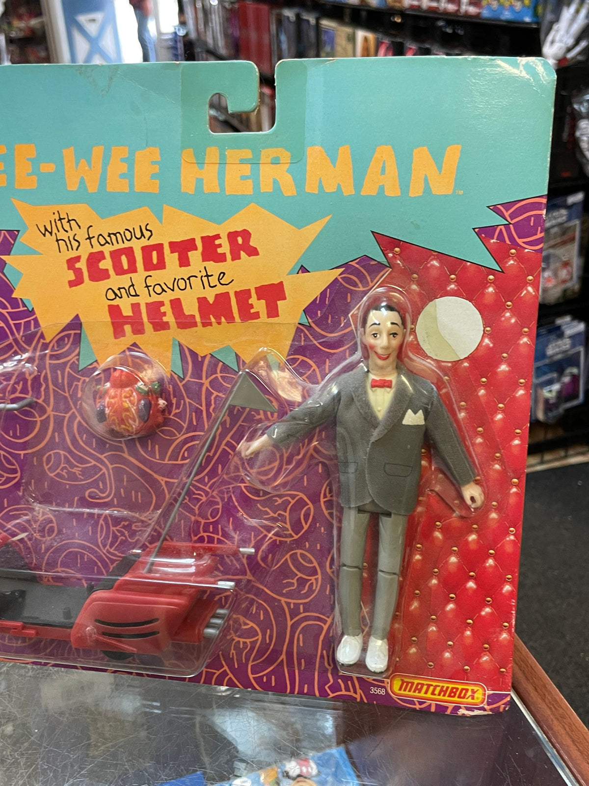 Pee Wee Herman with Scooter (Vintage Pee-Wee’s Playhouse, Matchbox) product image 2, provided for visual reference and