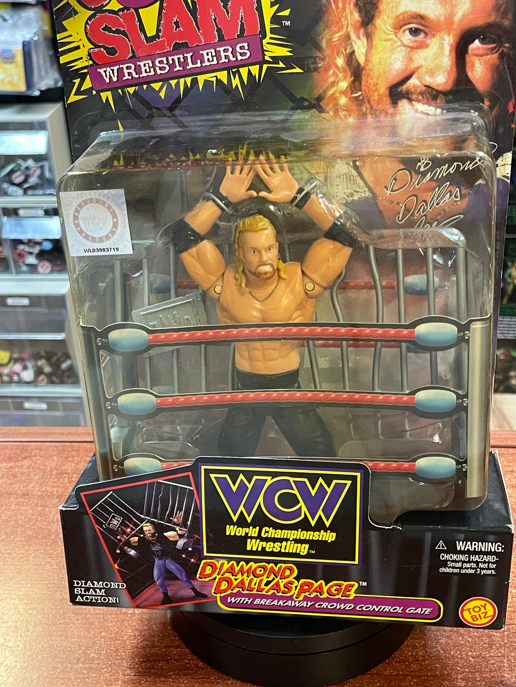 Diamond Dallas Page 1427 (WCW Smash N' Slam, Toybiz) **SEALED** product image 5, provided for visual reference and product