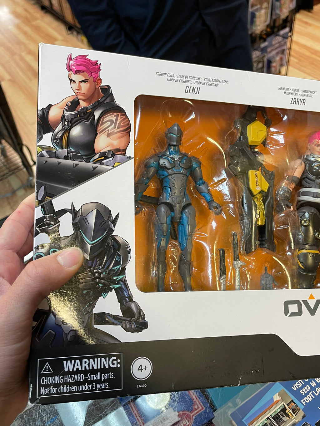 Carbon Series -Genji Zarya Pharah (Overwatch Ultimates, Hasbro) *SEALED* product image 5, provided for visual reference and
