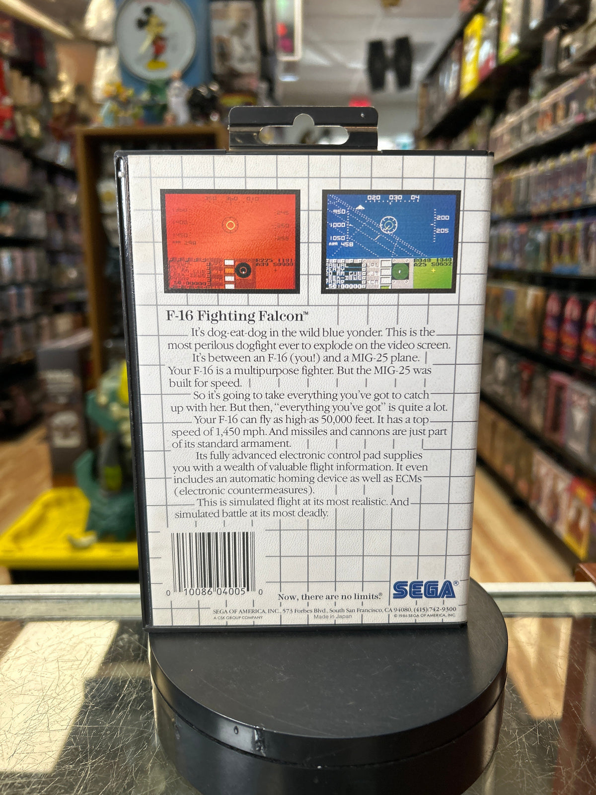 F-16 Fighting Falcon -Sega Card- 0835 (SEGA Master System SMS, Video Games) **COMPLETE** product image 6, provided for