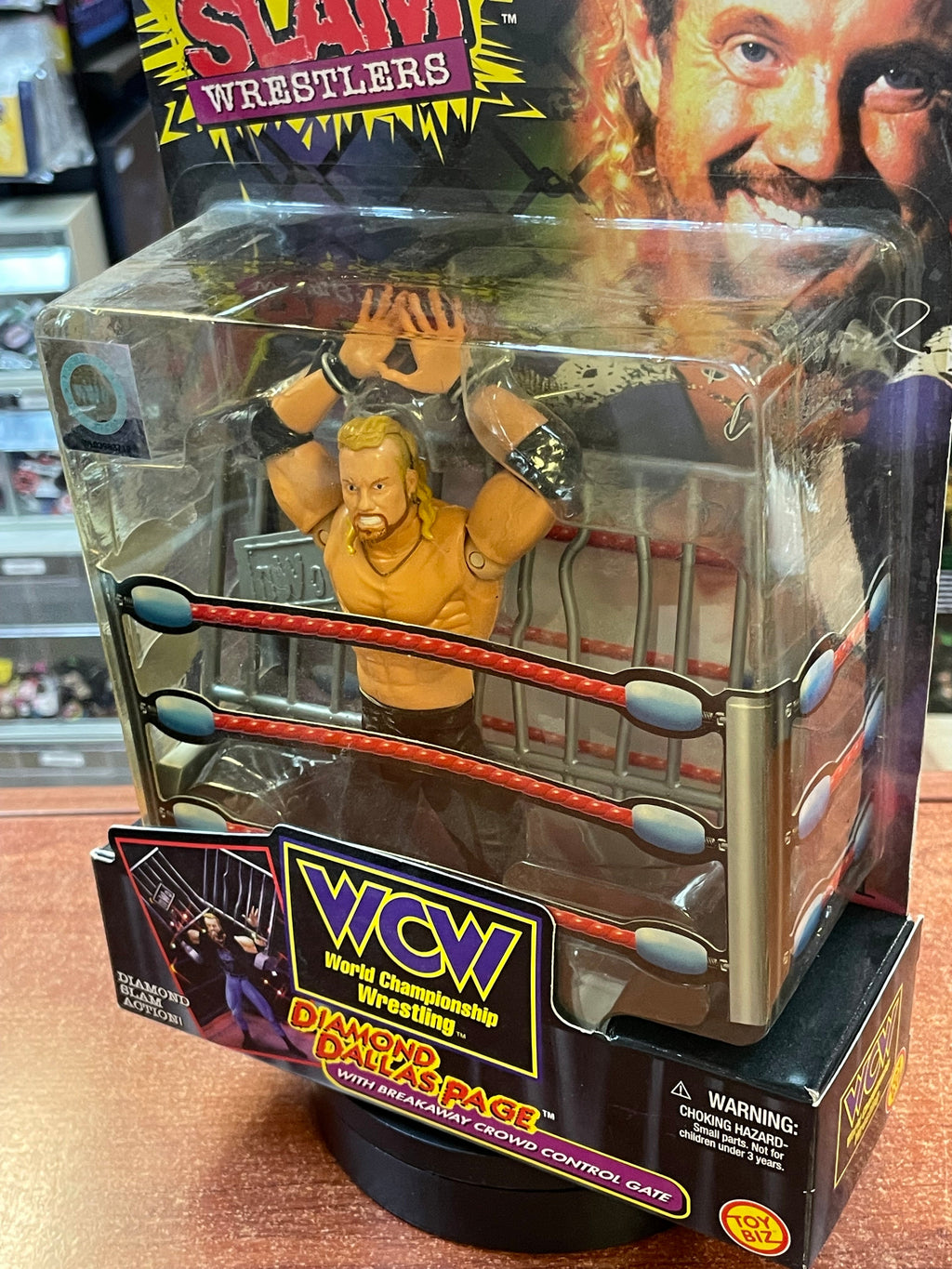Diamond Dallas Page 1427 (WCW Smash N' Slam, Toybiz) **SEALED** product image 4, provided for visual reference and product