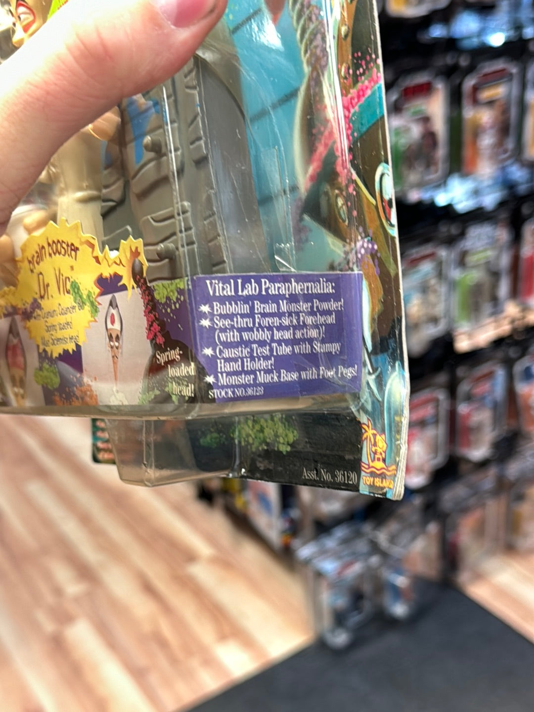 Brain Booster Dr Vic (Vintage Toonsylvania, Toy Island) SEALED product image 15, provided for visual reference and product
