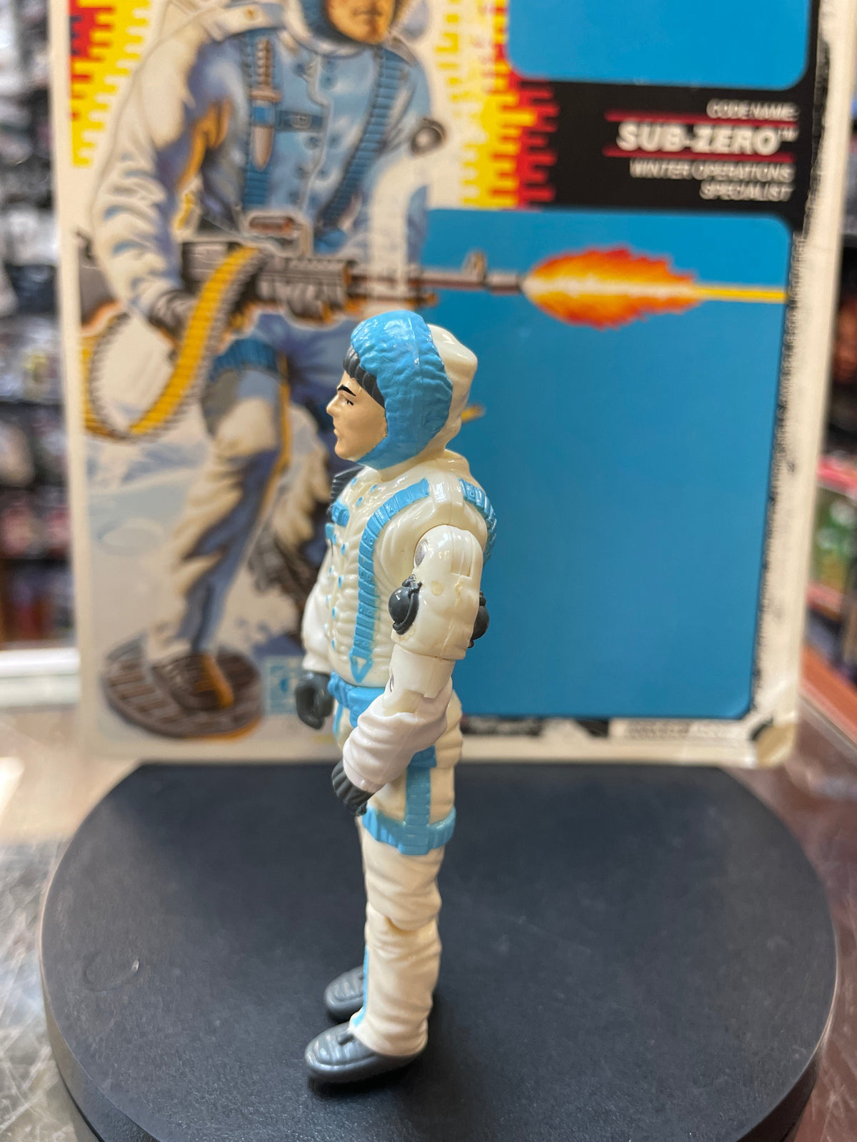 Subzero with Cardback (Vintage GI Joe, Hasbro) **COMPLETE** product image 4, provided for visual reference and product