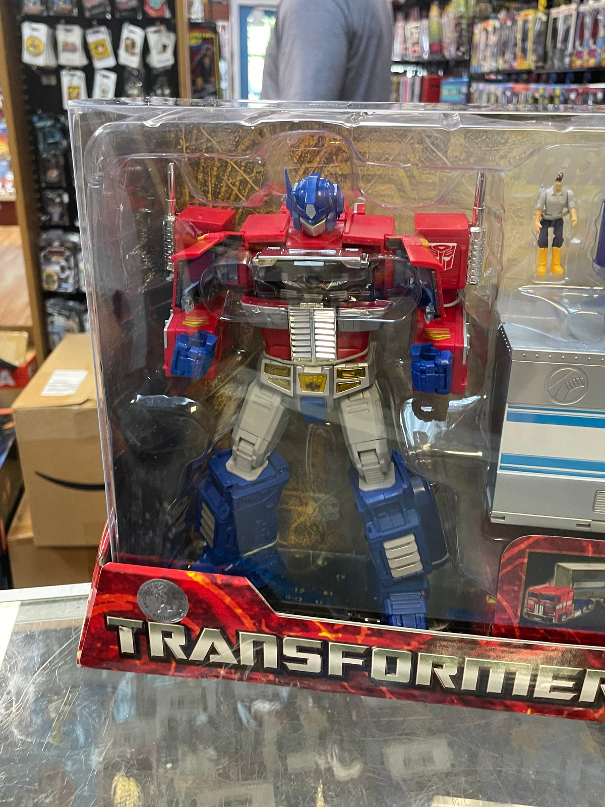 Optimus Prime with Trailer (Transformers Masterpiece, Hasbro) **SEALED** product image 2, provided for visual reference and