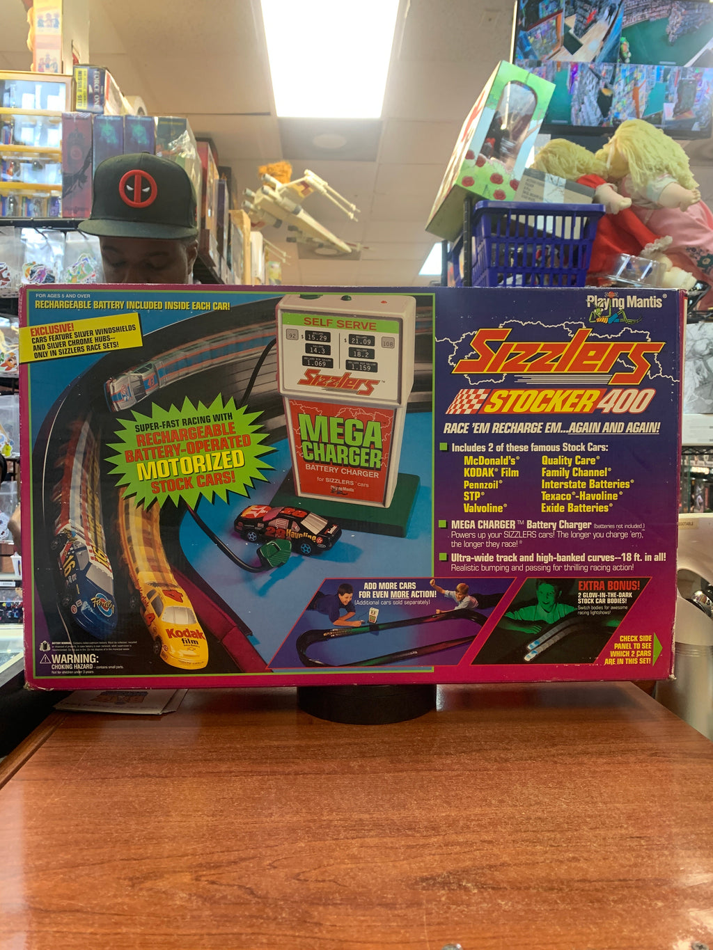 Sizzlers Stocker 400 (Playing Mantis, Slot Cars) **SEALED** product image 2, provided for visual reference and product