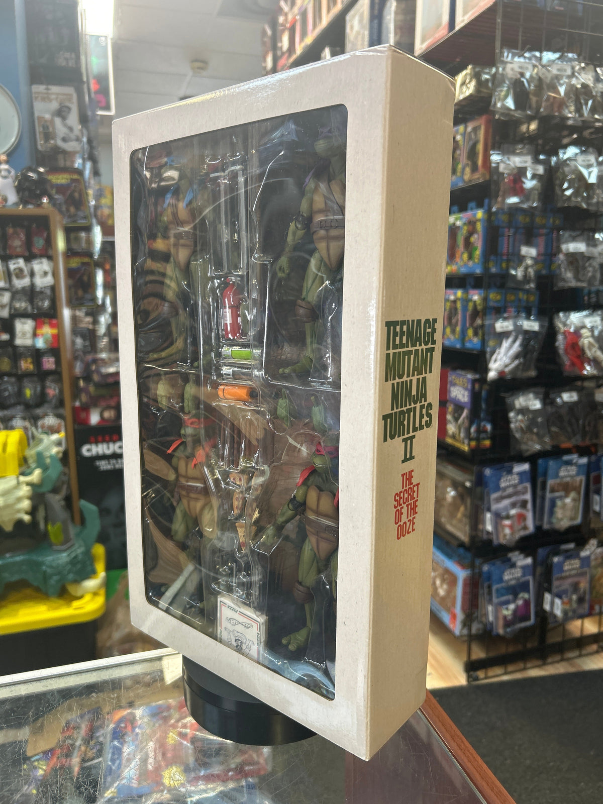 Secret of the Ooze 4 Pack (TMNT Ninja Turtles, NECA) **SEALED** product image 7, provided for visual reference and product