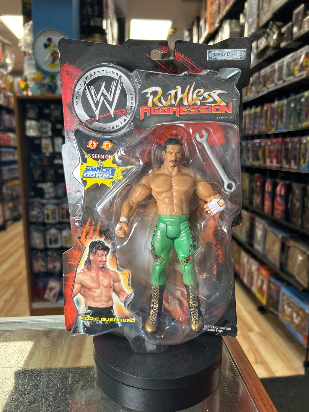 Eddie Guerrero -Ruthless Aggression- (Vintage WWE, Jakks) **SEALED** product image 1, provided for visual reference and