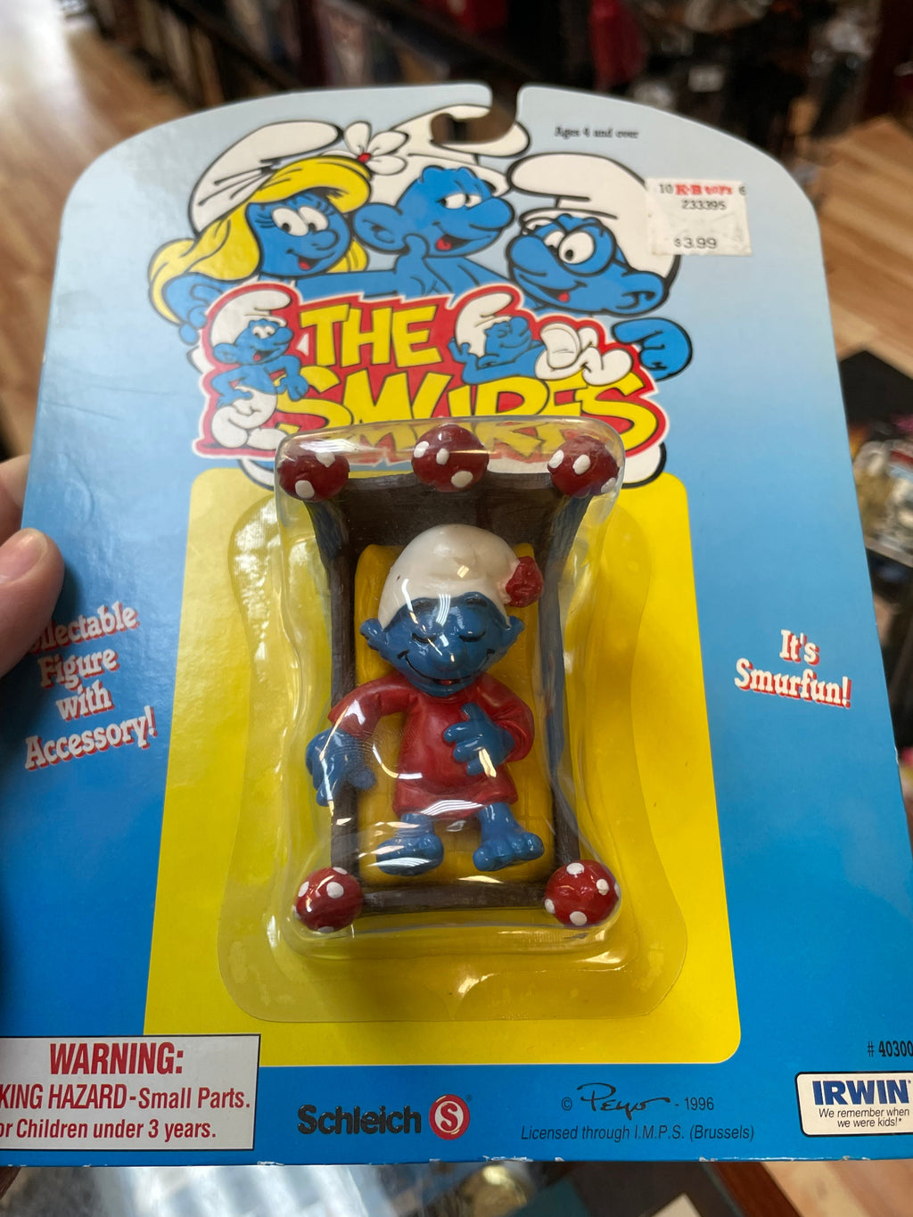 Sleepy Smurf (Vintage Smurfs, Schleich Peyo) **SEALED** product image 8, provided for visual reference and product detail
