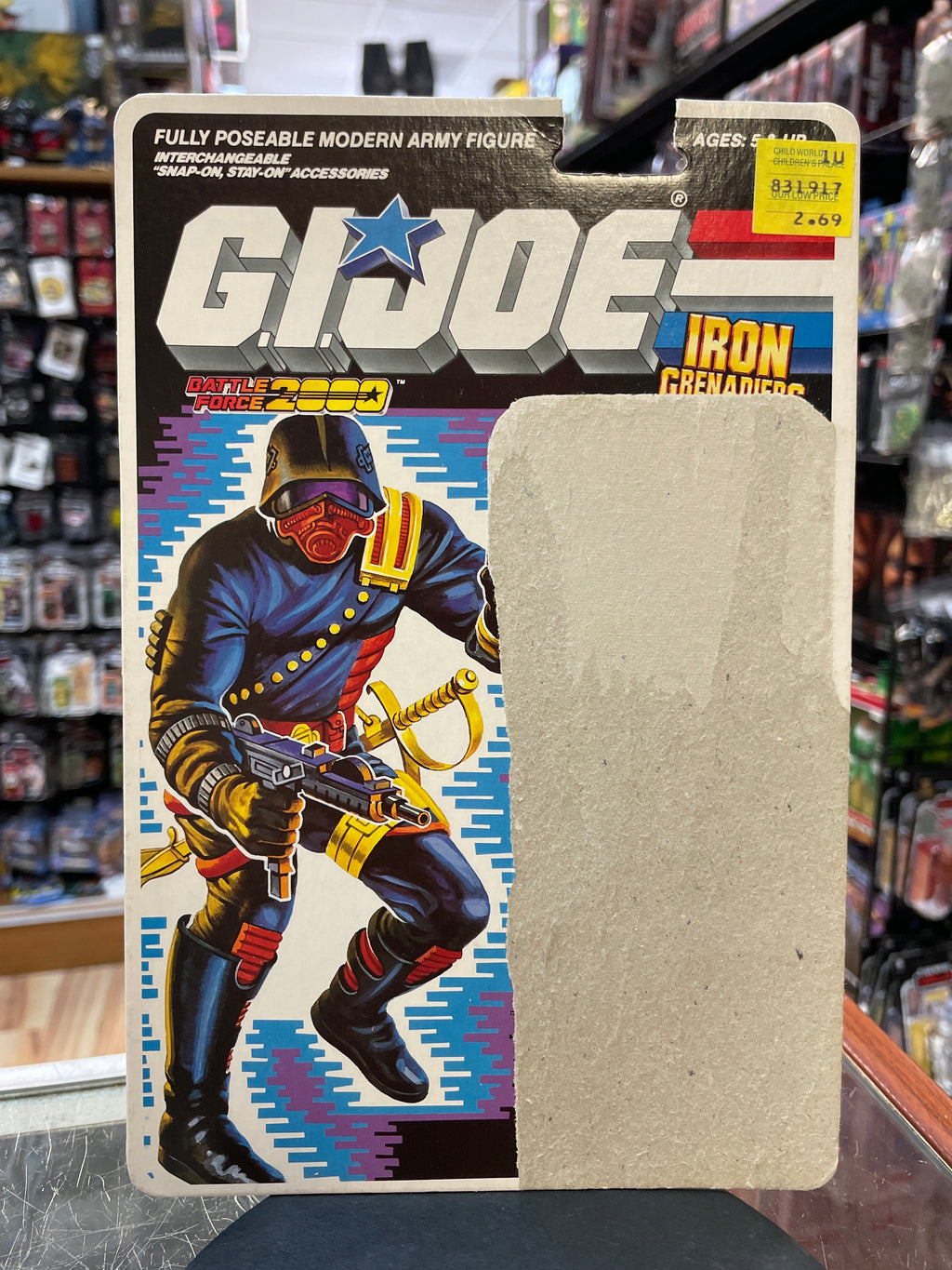Iron Grenadiers with Cardback (Vintage GI Joe, Hasbro) **COMPLETE** product image 7, provided for visual reference and