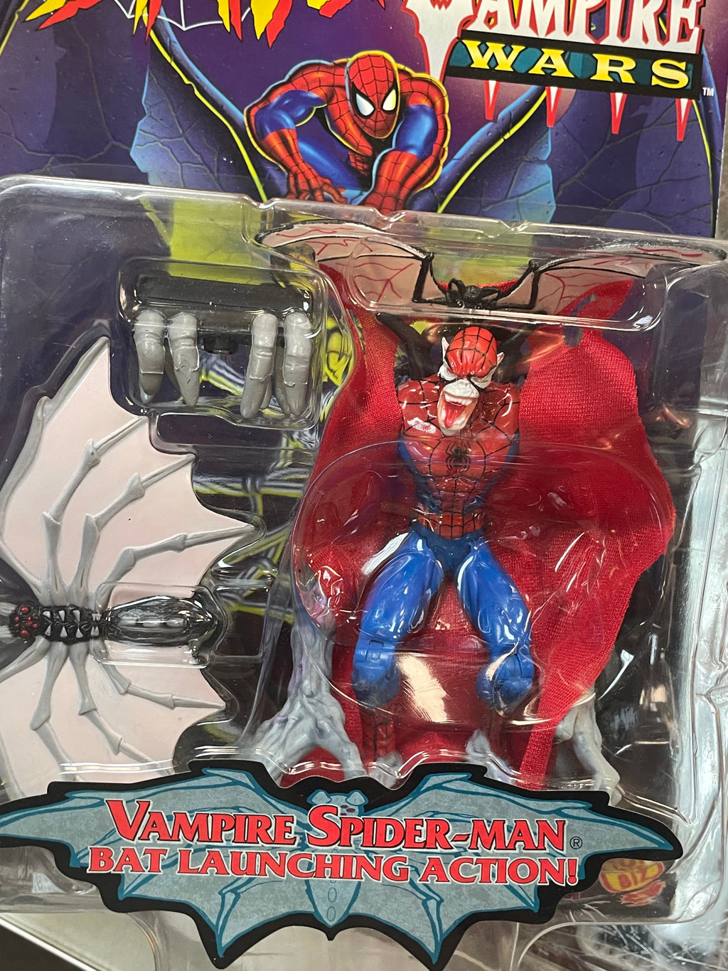 Vampire Spider-Man (Vintage Marvel Superman, Toybiz) SEALED product image 6, provided for visual reference and product