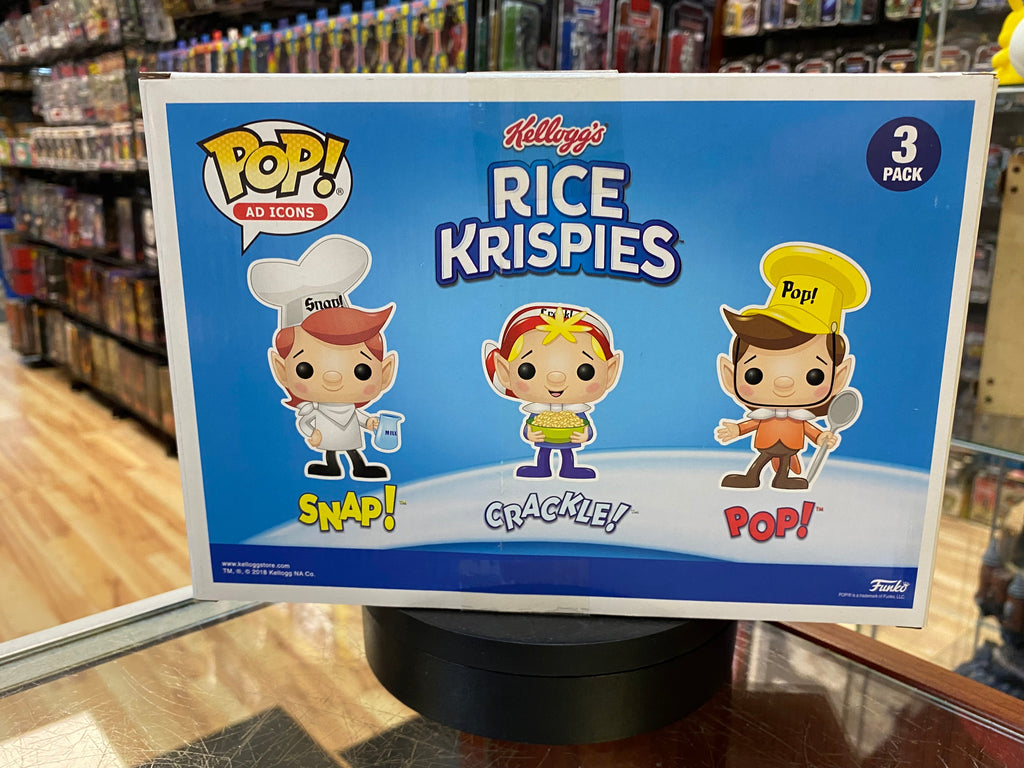 Snap Crack Pop Rice Krispies 3 Pack (Funko Pop, Ad Icons) EXCLUSIVE product image 3, provided for visual reference and