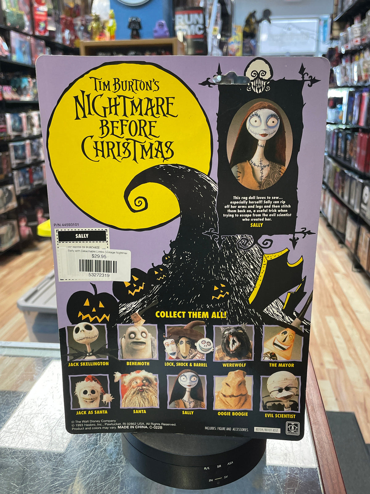 Sally with Detachable Limbs (Vintage Nightmare Before Christmas, Hasbro) **SEALED** product image 4, provided for visual