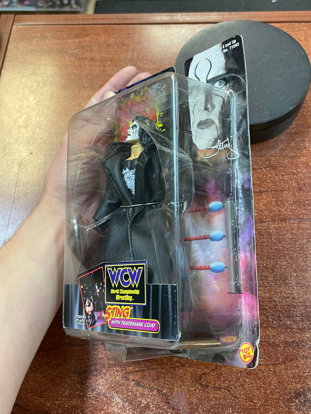 Black Coat Sting (WCW Smash N' Slam, Toybiz) **SEALED** product image 4, provided for visual reference and product detail