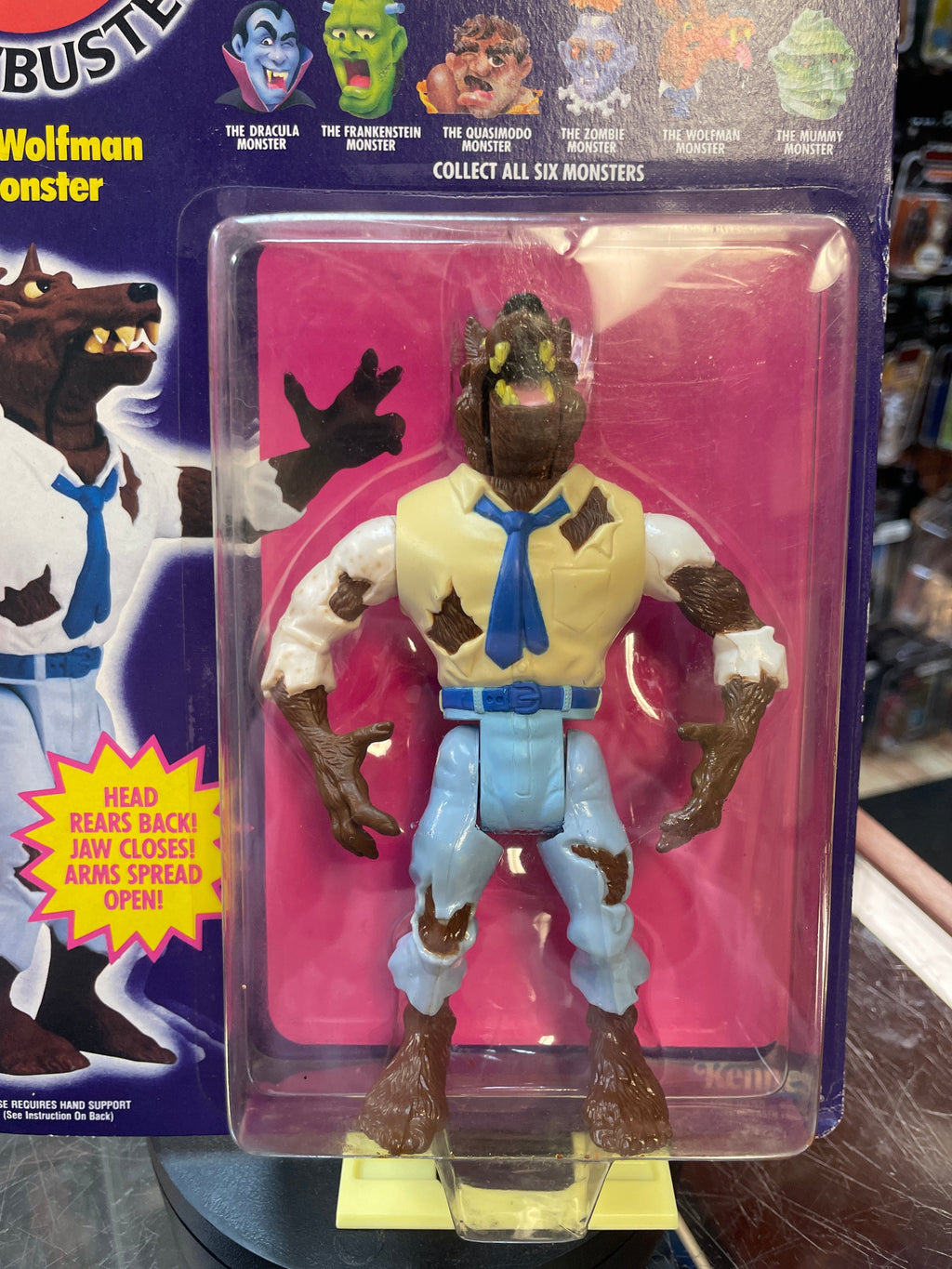 The WolfMan Monster (Vintage Ghostbusters, Kenner) **SEALED** product image 2, provided for visual reference and product